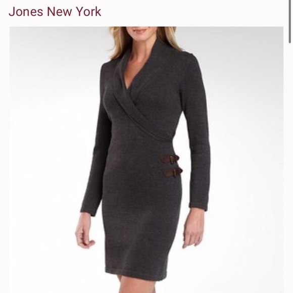 Jones New York Dresses & Skirts - Gray sweater dress